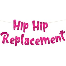 Funny Pink Glitter Birthday Banner Happy Womens Birthday Party Supplies, Ideas, and Gifts 21st, 30th, 40th, 50th, 60th, 70th, 80th Adult Decorations