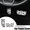MACHSWON 2pcs Aluminum Alloy Car Foot Gas Brake Pedal Cover