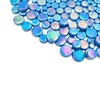 Iridescent Round Glass Mosaic Tiles for Crafts, 500g, Mini Circle