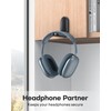 OMOTON Headphone Stand for Desk, Foldable Sticky Headset Stand Holder,