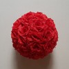 5 Pack 3 inch Artificial Rose Satin Pomander Kissing Balls