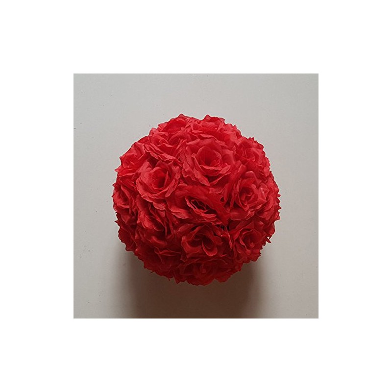 5 Pack 3 inch Artificial Rose Satin Pomander Kissing Balls