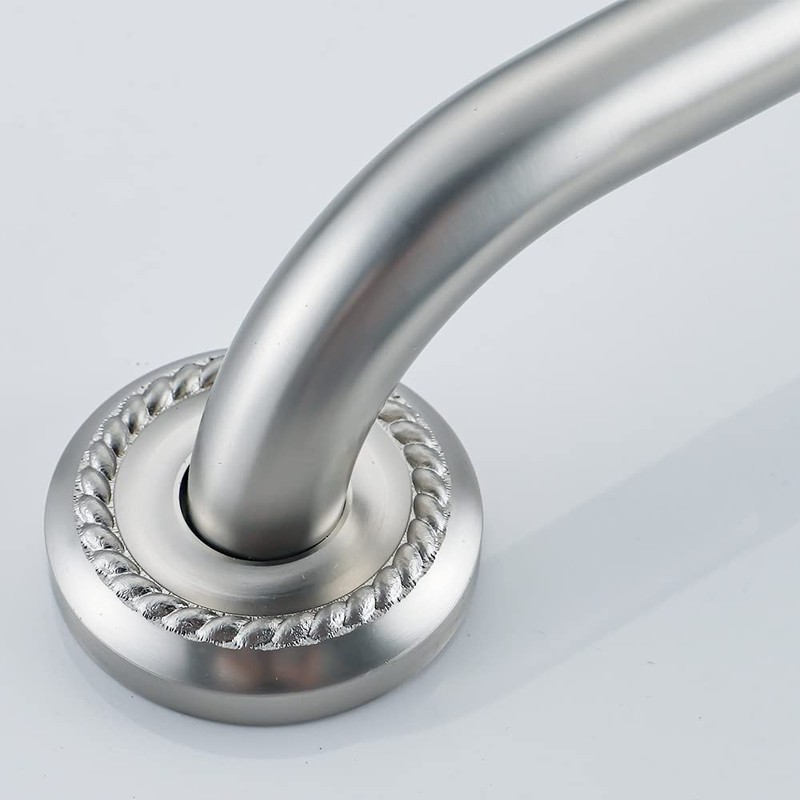 IMPEU Anti Slip Shower Grab Bar, 12-Inch Toilet Textured Sturdy