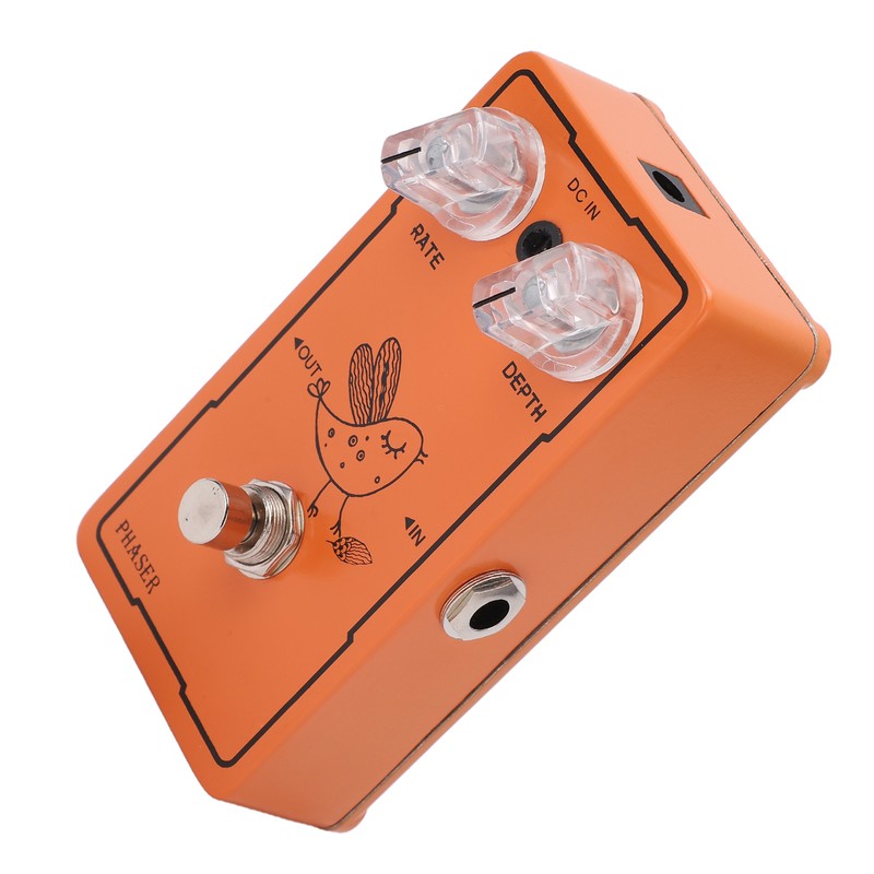 Phase Effect Metal Rate Depth Knobs Guitar Monoblock Phaser Pedal