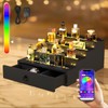 RGB LED Lighting Perfume & Cologne Organizer for Men with