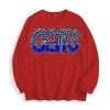 Wildcats Leopard Blue Graphic Crewneck Sweatshirt, US Warehouse, 6 ColorsSize: