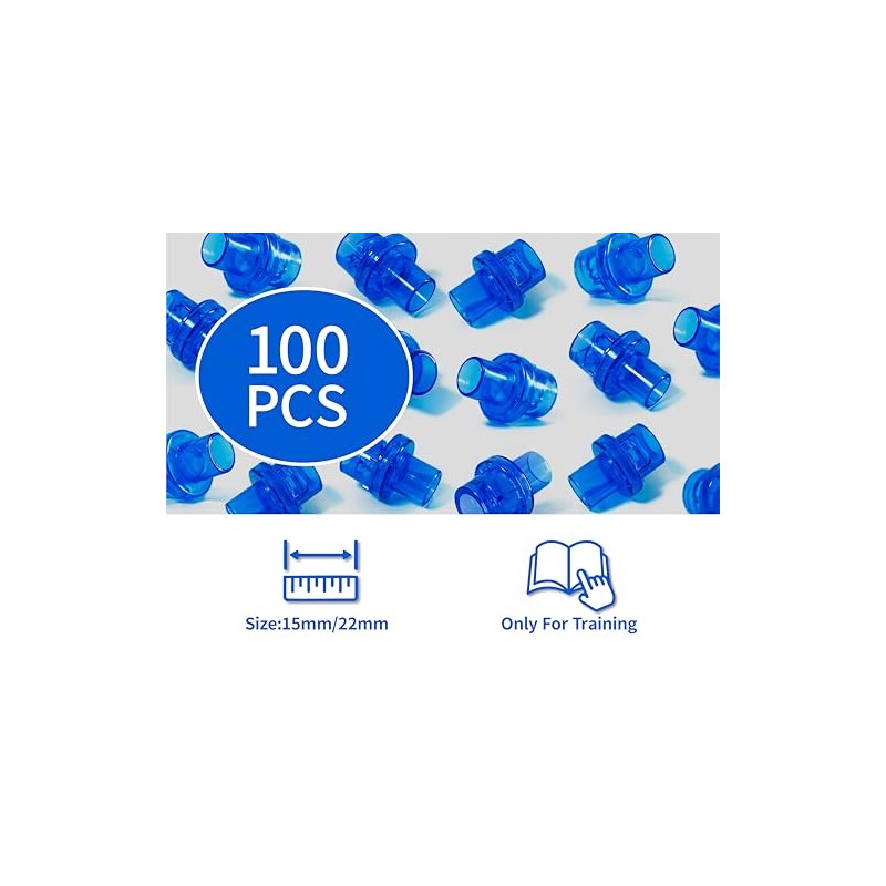100pcs Mask Training Valves, Training Only, One Way Valve for
