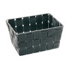 WENKO Adria Long Bathroom Mini-Basket, Polypropylene, Grey, 14 x 19