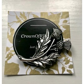 Scottish Thistle Brooch for Women, National Flower of Scotland Emblem
