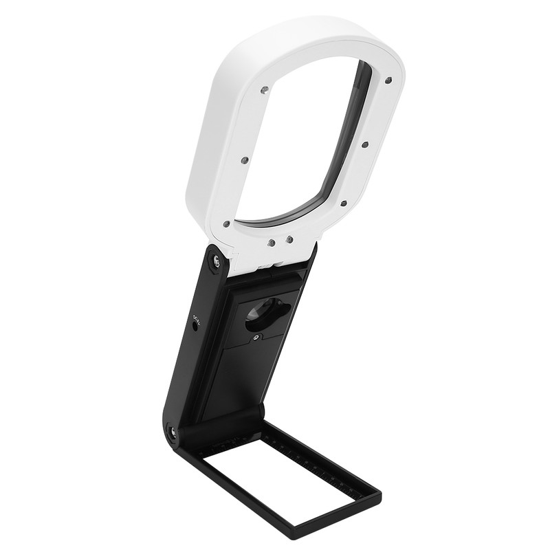 Handheld Magnifying 10X 25X Dual Glass Folding Magnifier Square W/