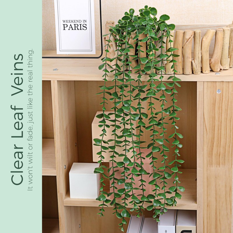 Der Rose 24.8'' Fake Hanging Plants Artificial Potted Eucalyptus Vine