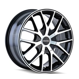 TR60 17x7.5, Bolt Pattern: 5x108/4.5, Offset: 42, BLACK/MACHINED FACE/BLACK RING, set of 1