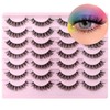 Russain Strip Lashes D Curl False Eyelashes Natural Look Wispy