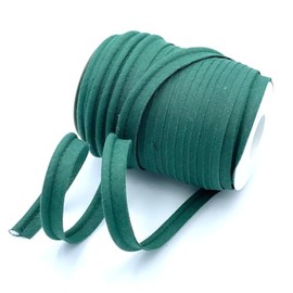 Craft Cult Medium 14mm Wide Plain Piping Bias Binding Piped Trim - 25 Metre Roll (59 - Bottle Green)