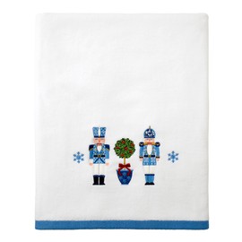Avanti Linens - Bath Towel, Soft & Absorbent Cotton, Holiday Home Decor (Nutcracker Trellis Collection)