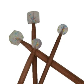 Knitting Thread Stopper, Needle core Device. Knitting Needle Stop Protector, Knitting Accessories and Supplies, Knitting Entry-Level Set (4PCs)