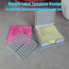 Sticky Note Stencil Template, Sticky Notes Dispenser, Reusable Note Organizer,