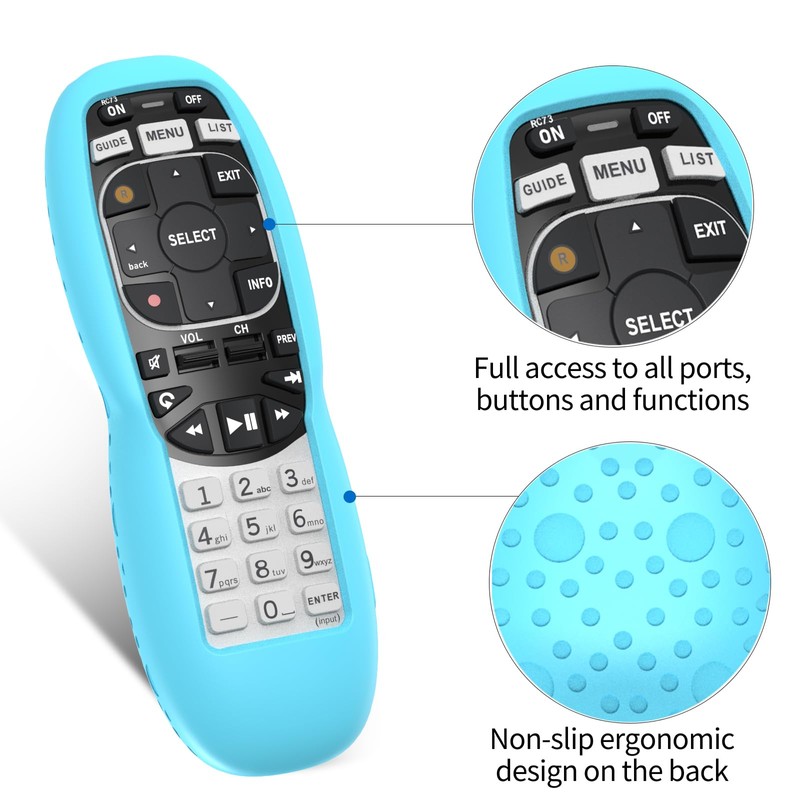 3 Pack Case for DirecTV RC73 Remote Control, Remote Cover