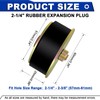 Daptemn 2-1/4" Rubber Expansion Freeze Plugs, 3PCS Automotive Engine Expandable