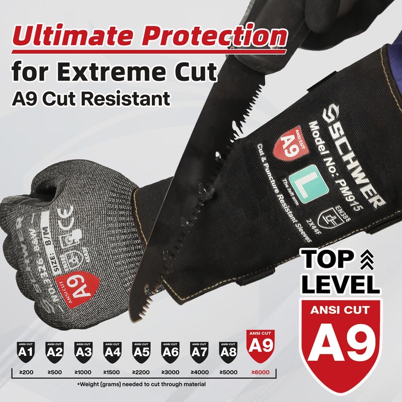 Schwer ANSI A9 Cut & Level 5 Puncture Resistant Arm