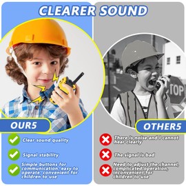 Walkie Talkies for Kids 2 Pack, OdiuK Long Range Walkie Talkie 2 Way Radio Handheld Kids Walkie Talkies 3-12 Year Kids Intercom Outdoor Toys, Walkie-Talkies Kids for Camping Bicycling Hiking Running