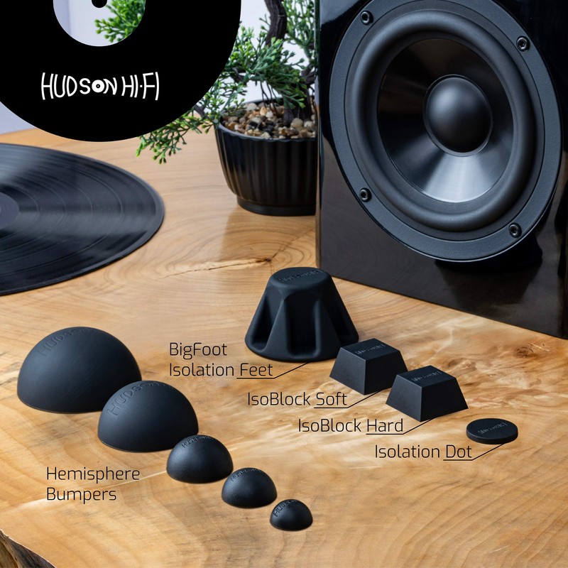 Silicone Speaker Isolation Feet (4-Pack, 2.5") – Non-Skid Adhesive Pads