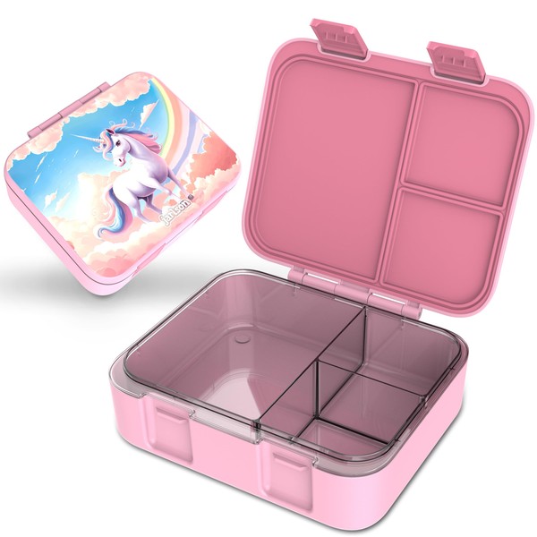 Jarlson® Mili Children's Lunch Box with Compartments, BPA-Free, Bento Box,