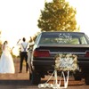 NICENEEDED 22.4" x 9.4" Just Married with Heart Car Stickers,