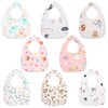 Vicloon Baby Bandana Dribble Bibs, 8 Pack Teething Bib Set,