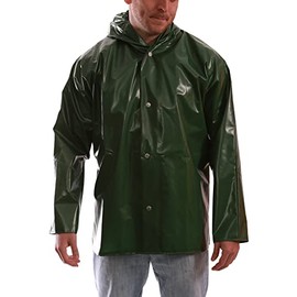 Tingley Iron Eagle J22168 Waterproof Jacket With Attached Hood, Extra-Large, Green