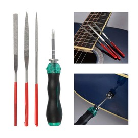 TIMESETL Guitar Repair Tool Kit, Guitar Repairing Maintenance Tools Kit, Including Wire Pliers, String Action Ruler, String Organizer, Spanner Wrench, Bridge Pins for Guitar Ukulele Bass