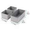 mDesign Set of 3 Storage Boxes - Three Organisers in