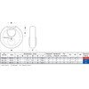 Sterling SPL200 Closed Shackle Disc Padlock with Stainless Steel Body,