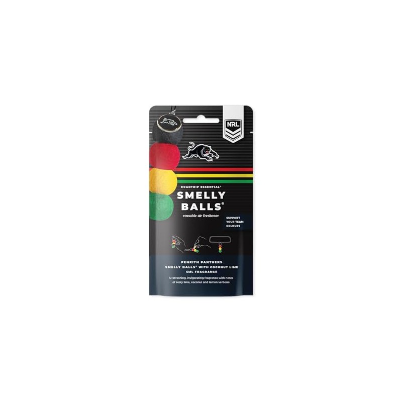Smelly Balls Penrith Panthers Reusable Car Air Freshener Set