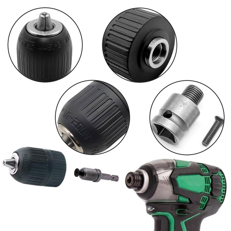 yotutun Drill Chuck Adapter, Keyless Drill Chuck with SDS Socket,