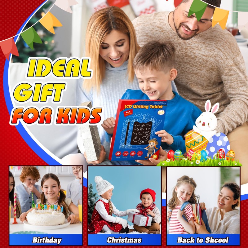 LCD Writing Tablet for Kids: Spidolapse 2 PCS Doodle Board
