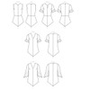 Butterick Easy to Sew Damen Schnittmuster B6663E5 Halb taillierte Bluse