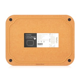 CompactStone all-around chopping board with antiskid feet and juice tank 12.8 * 17.3 * 0.24 L /orange double-sided cut board pro over the sink cutting board