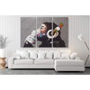 Banksy DJ Monkey Gorilla Chimp - Canvas Wall Art Home