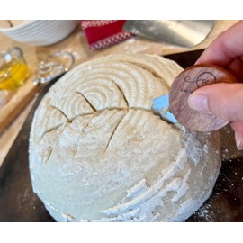 Banneton Bread Proofing Basket | 2-9in round proofing baskets for bread baking | bread making kit | sourdough proofing basket | round bread lame scoring tool | sourdough bread baking supplies