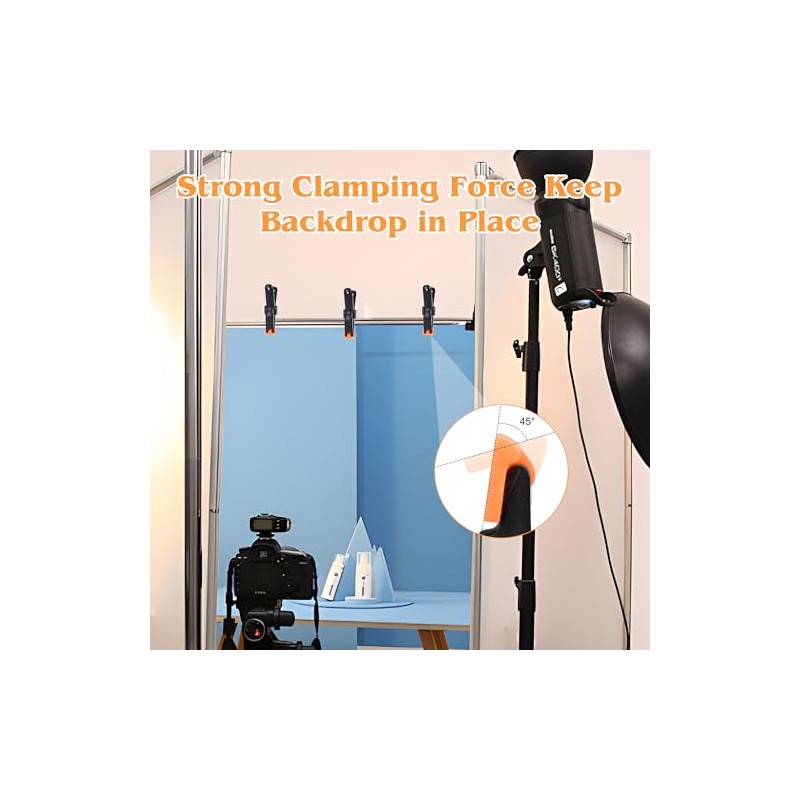 10 PCS Spring Clamps, LongYeah 4.5 Inch Plastic Spring Clips