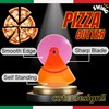 Swing & Self-Standing Funny Pizza Cutter Wheel - Safe Sturdy