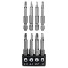 sourcing map 4pcs Triangle Magnetic Screwdriver Insert Bits 2.0 2.3