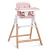 Evolur TinyThrone 2-in-1 Highchair in Grapefruit Pink