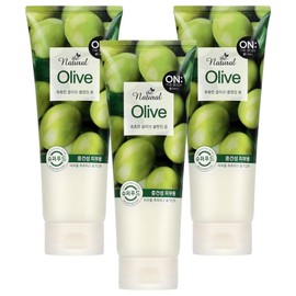 On the Body The Natural Olive Moist Cleansing Foam, 200g, 3 pieces / 온더바디 더 내추럴 올리브 촉촉한 클렌징 폼, 200g, 3개