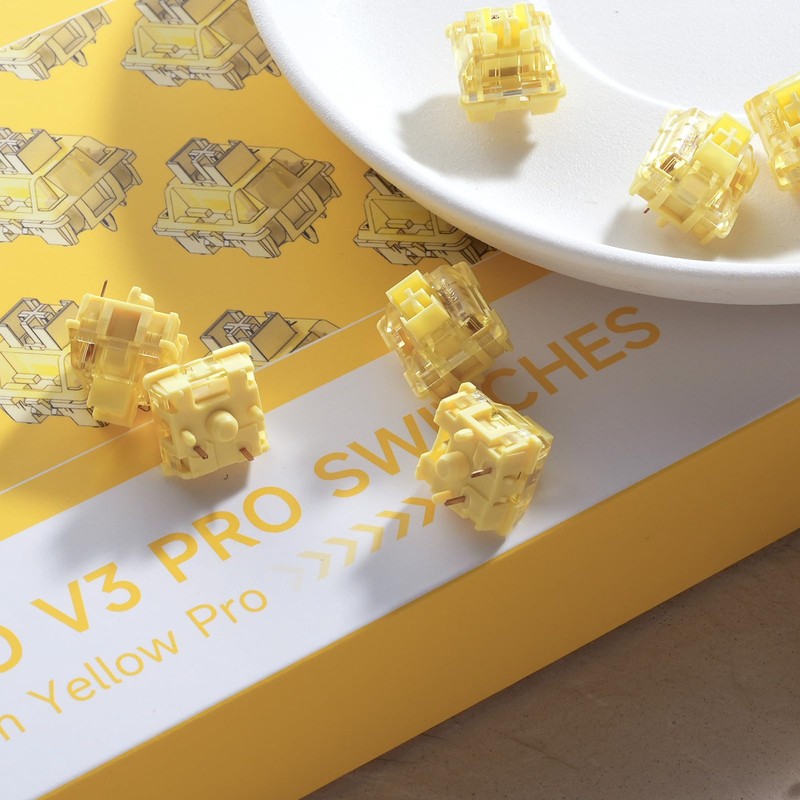 Akko V3 Creamy Yellow Pro Keyboard Switch with Dustproof Stem