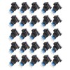 25 Pcs Industrial Push Button Switch Self Locking Push Button
