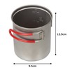 Evernew Titanium UltraLight Deep Pot (Red)-0.6L