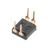 sourcing map 5 Pcs Black DIP Switch Horizontal 1-2 Positions