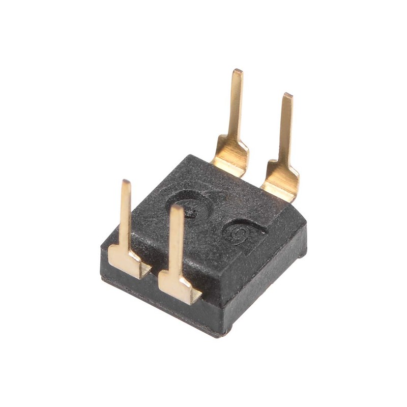 sourcing map 5 Pcs Black DIP Switch Horizontal 1-2 Positions